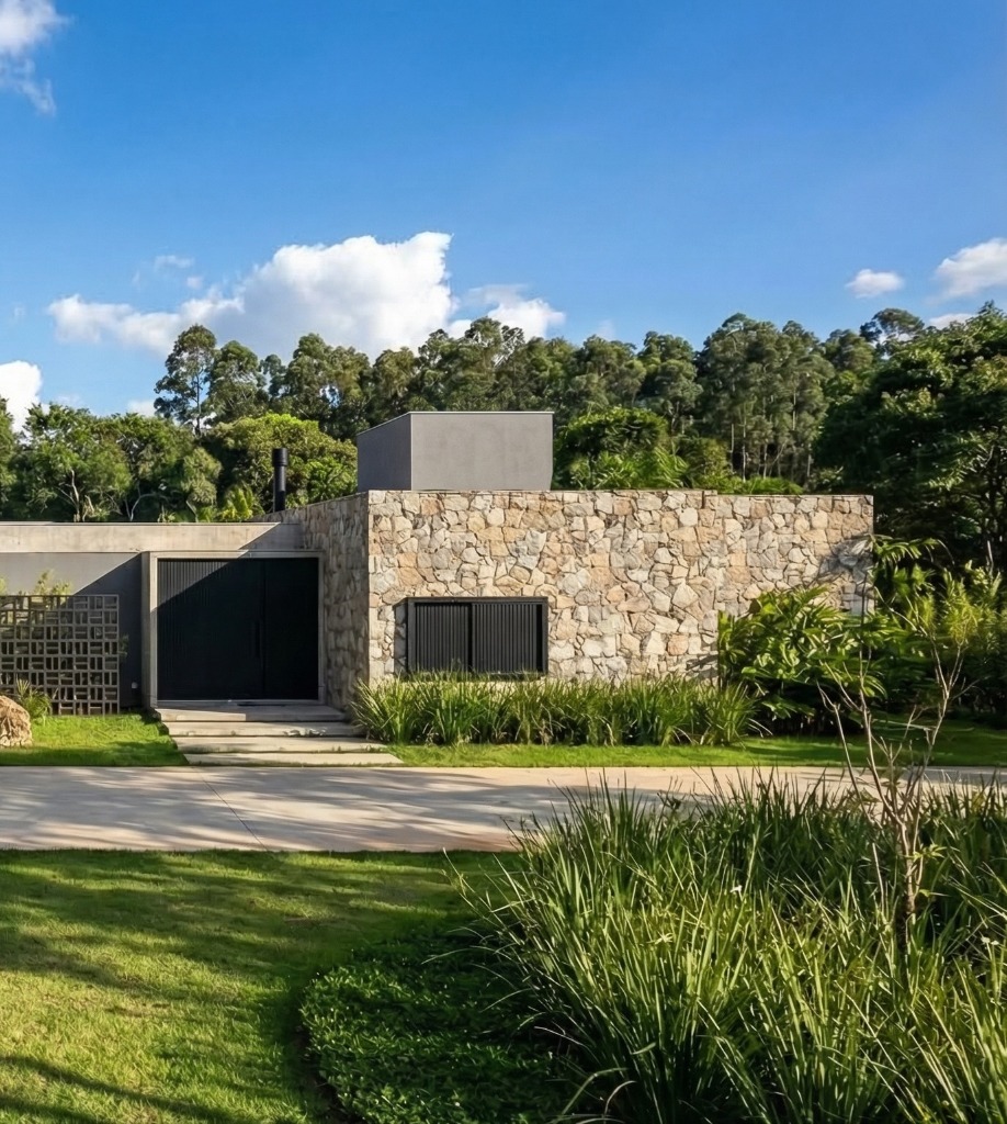 Arquitetura residencial de campo em Criciúma